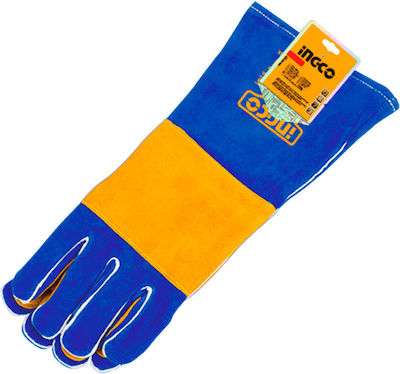 Ingco Gloves for Work Welding Leather 1pcs