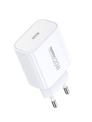 Remax Charger Without Cable 20W Power Delivery White (RP-U133)