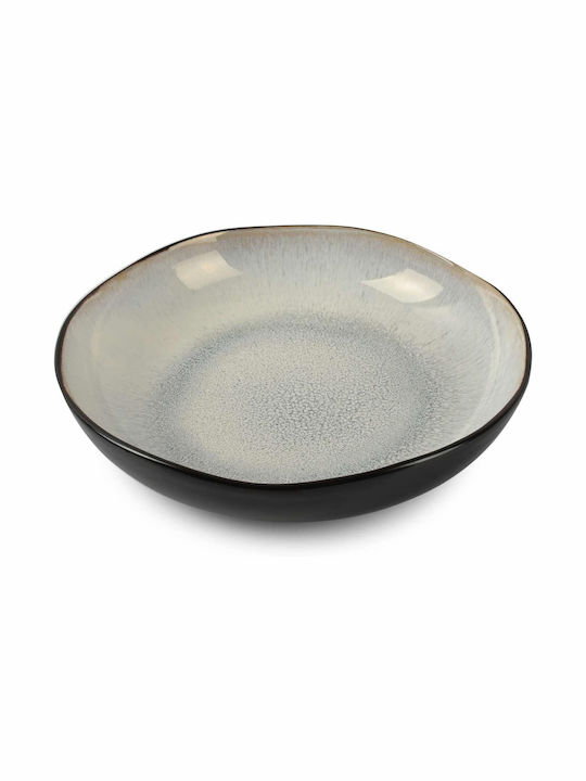 Salt & Pepper Lunar Lunar Plate Soup Ceramic White with Diameter 22cm