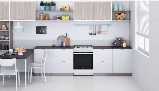 Indesit Gasherd 71Es B60cm. White