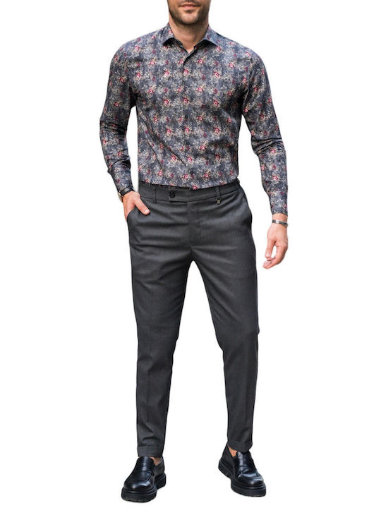 Vittorio Long-sleeved Shirt Polka Dot Black