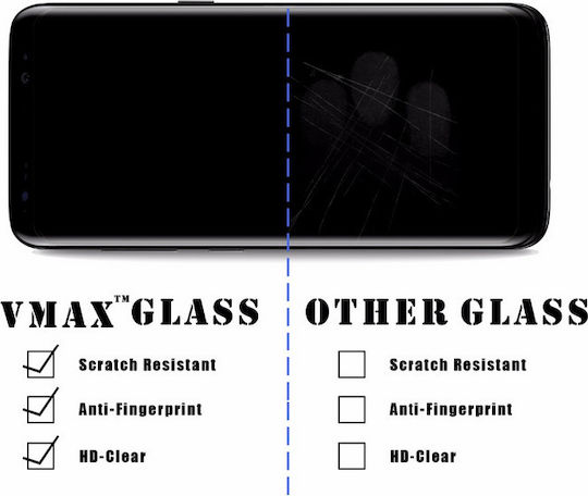 Vmax 3D 0.23mm Full Face Tempered Glass Λευκό (Galaxy S8)