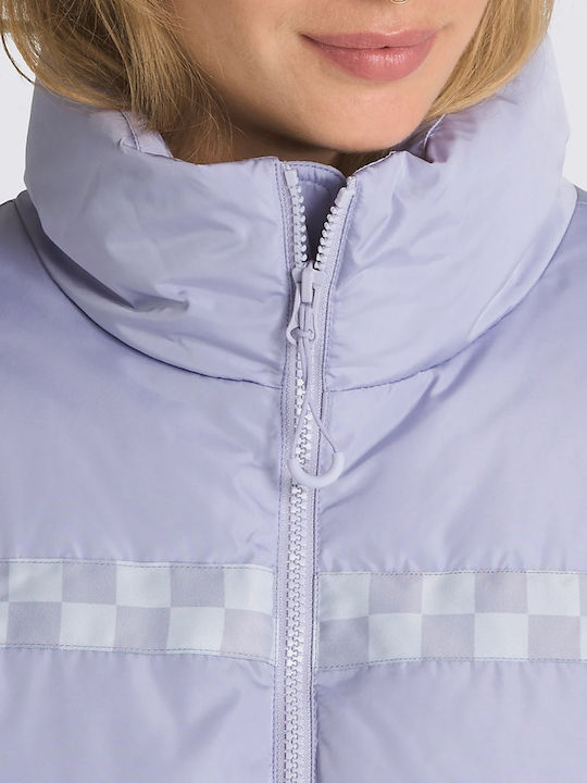 Mte Women's Short Puffer Jacket for Winter Purple