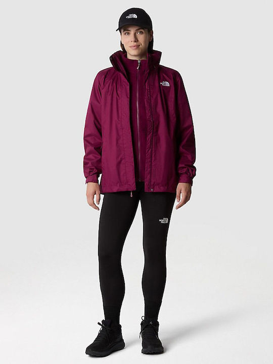 The North Face Evolve Ii Triclimate Jacket Γυναικείο Αθλητικό Μπουφάν Ροζ