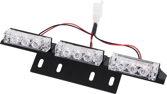 GloboStar Μπάρα Σήμανσης Αυτοκινήτου LED 10 - 30V Αδιάβροχη με Πορτοκαλί Φωτισμό