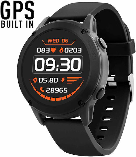Reflex Active Series 18 45мм Смартчасовник с Пулсомер (Черен)