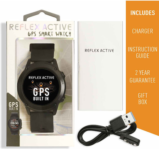 Reflex Active Series 18 45мм Смартчасовник с Пулсомер (Черен)