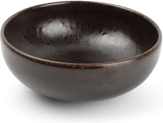 Salt & Pepper Tabo Tabo Serving Bowl Round Ceramic Brown with Diameter 12cm