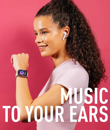 Reflex Active Series 17 with TWS Earbuds Smartwatch mit Pulsmesser (Rosa)