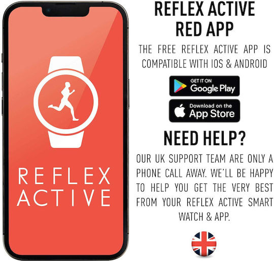 Reflex Active Series 17 with TWS Earbuds Smartwatch mit Pulsmesser (Rosa)