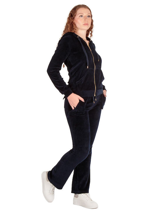 Jogginganzug Samt Dark Blue SET-60600-7 (DBL)