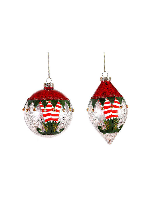 Κρεμαστή Christmas Glass Ball Ornament