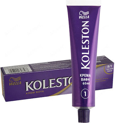 Wella Koleston Vopsea de Păr 7/01 Blondă naturală Sandre 60ml