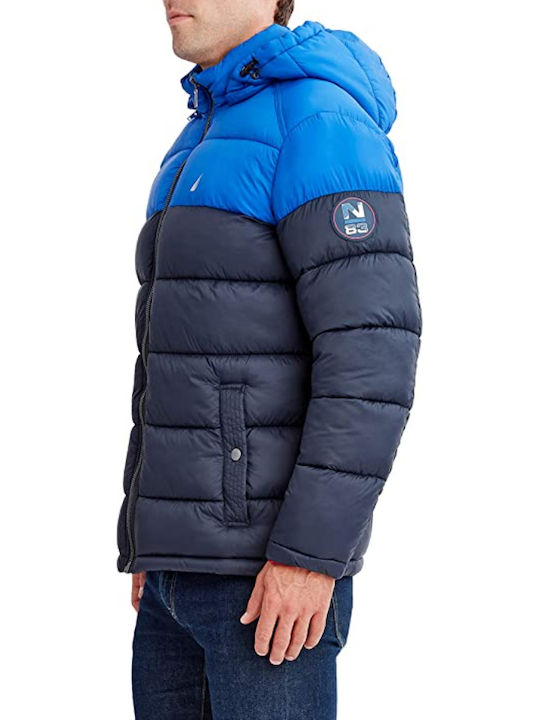 Χειμωνιάτικο Μπουφάν Puffer Navy Μπλε