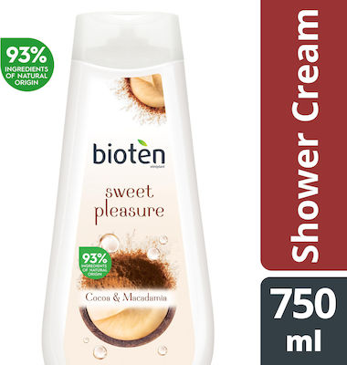 Bioten Sweet Pleasure Cocoa & Macadamia Κρεμώδες Αφρόλουτρο 750ml