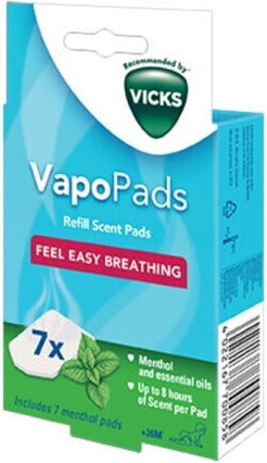 Vicks Comforting Vapopads Ανταλλακτικές Ταμπλέτες με Αρωμα Μέντας 7τμχ