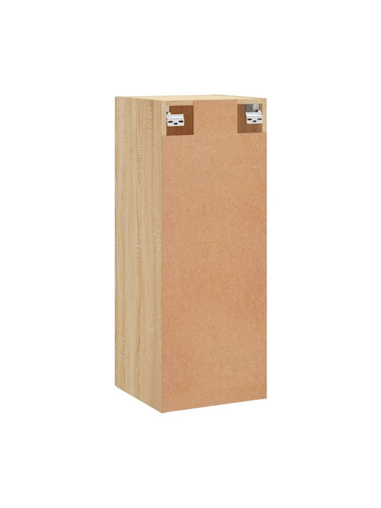 Wall-Mounted Living Room Cabinet made of Particle Board Sonoma Oak 34.5x34x90cm