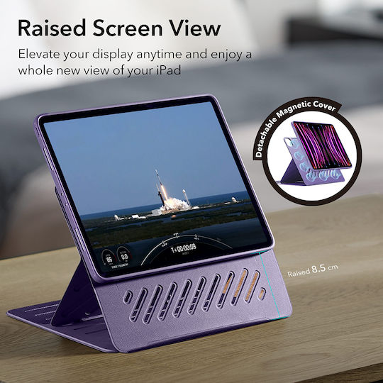 ESR Shift Magnetic Flip Cover Purple (iPad Pro 2015 12.9")
