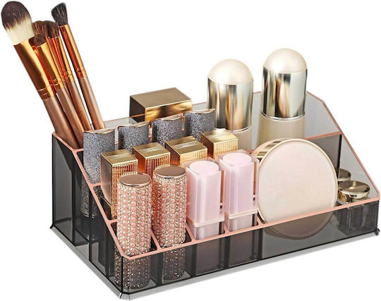 Songmics Kosmetikorganisator Mit 3 Schubladen Schwarz 24x18.5x13.5cm