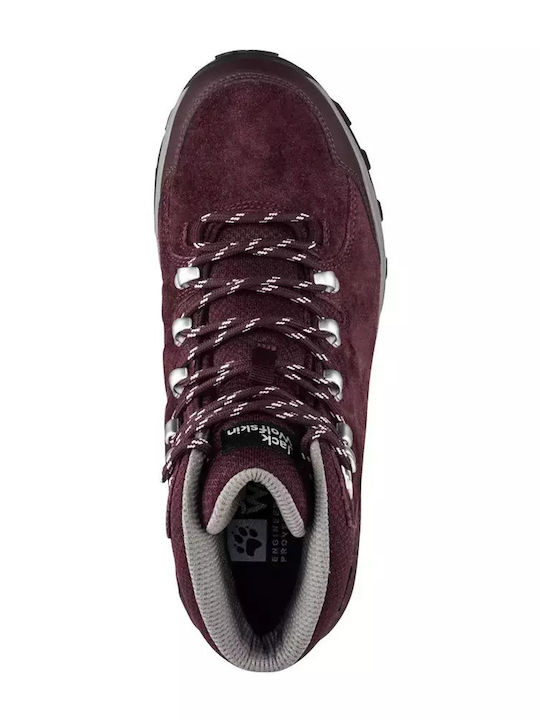 Jack Wolfskin Refugio Women's Hiking Waterproof Purple Boots