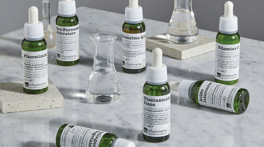 La Saponaria Pure Actives Acid Ενυδατικό & Αντιγηραντικό Serum Προσώπου με Υαλουρονικό Οξύ για Σύσφιξη 30ml