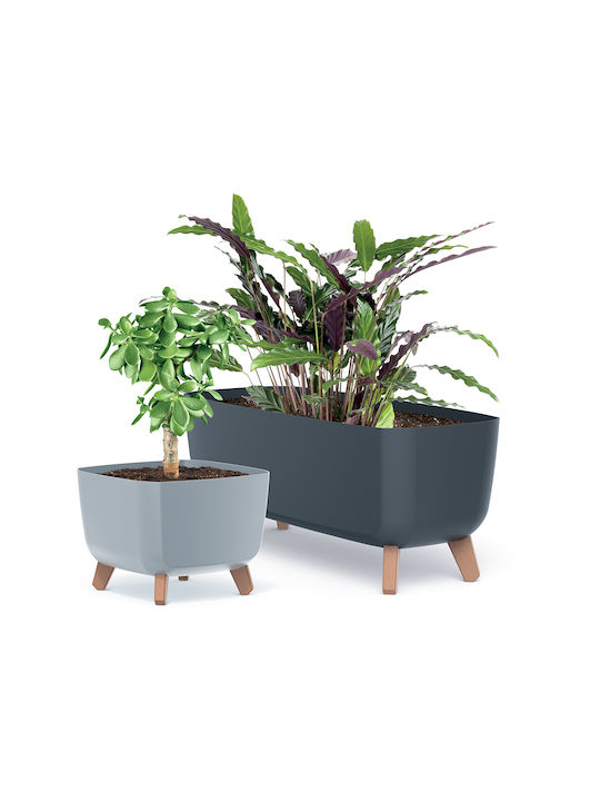 Prosperplast Gracia Case Γλάστρα Πλαστική Λευκή 58x24εκ.