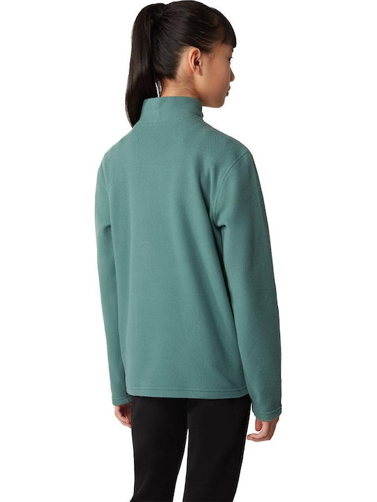 Kids' Shirt Long Sleeve Turquoise GLACIER 1/4 ZIP