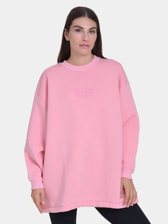 Target Women's Long Fleece Sweatshirt Pink