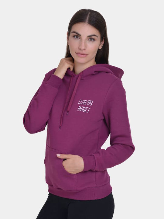 Target Women's Hooded Fleece Sweatshirt Purple