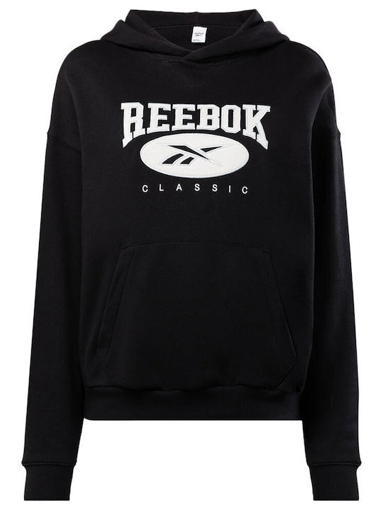 Classics Archive Essentials Μακρύ Γυναικείο Φούτερ Βελουτέ με Κουκούλα ''''''