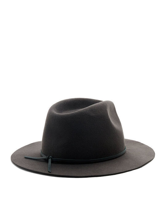 Brixton Γυναικείο Μάλλινο Καπέλο Fedora Μαύρο