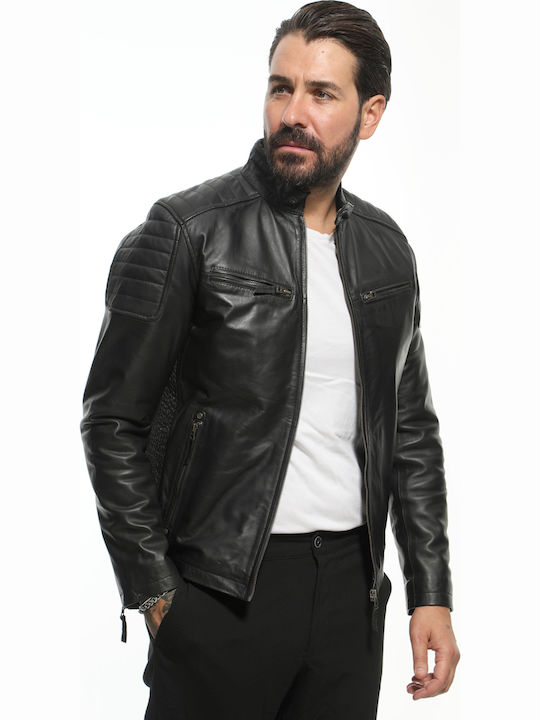 Leather Jacket Biker Black