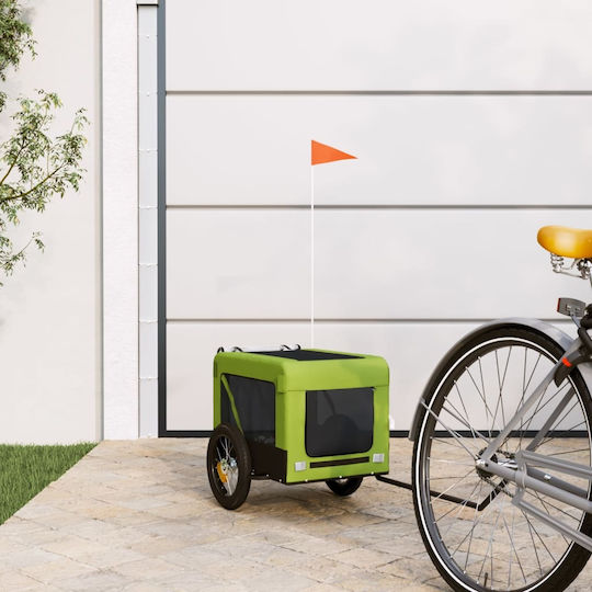 vidaXL Dog Carrying Green Stroller for 30kg Pets L120xW54.5xH53cm