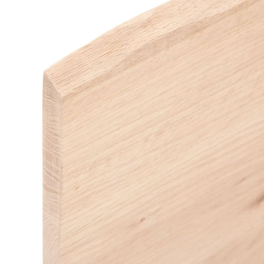vidaXL Countertop without Sink L80xW40xH2cm Raw solid wood