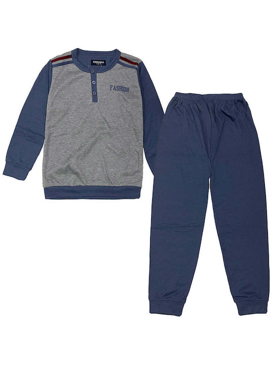 Ustyle Kids Pyjamas Winter Fleece grey