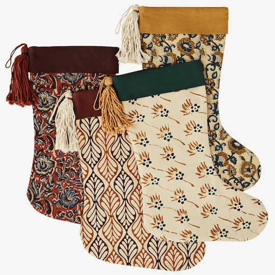 Christmas Decorative Socks Yellow