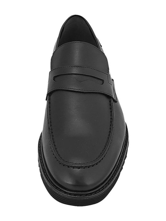 Mertin Men's Leather Loafers Black