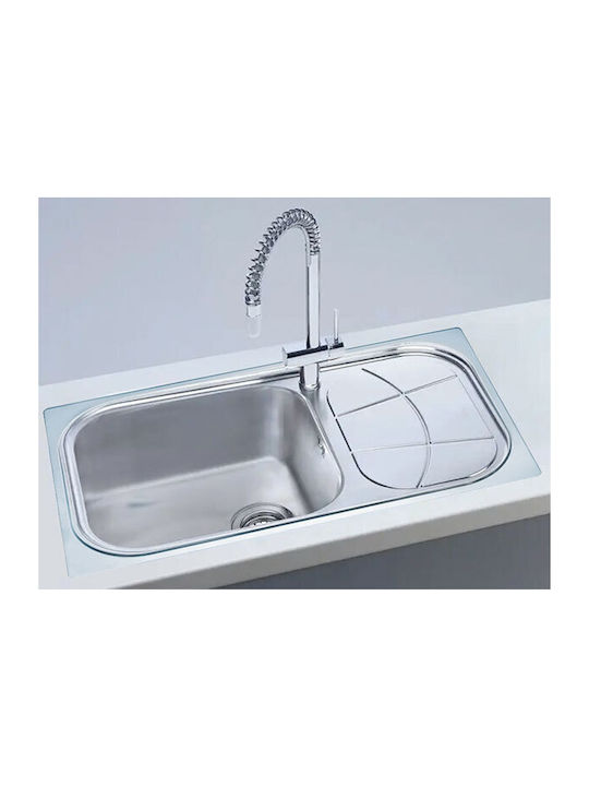 Kolossos Drop-In Мивка Десен Inox Сатен Ш86xД50см Сребрист