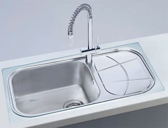 Kolossos 1561002 Drop-In Inox Μ86xΠ50cm Argintiu