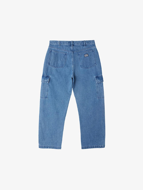 Men's Jeans Pants Cargo Light Indigo