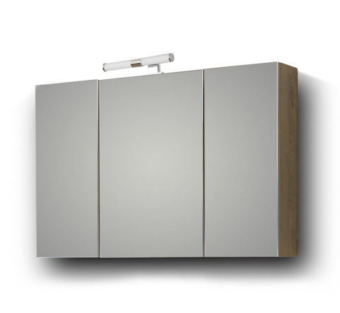 Martin Πάγκος με Νιπτήρα & Καθρέπτη Μ120xΒ46xΥ60cm Beige Oak