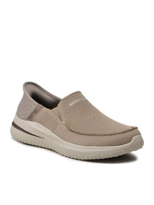 Delson 30 Cabrino Men's Slip-Ons Beige