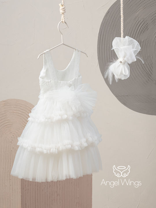Angel Wings Βαπτιστικό Σετ Ρούχων