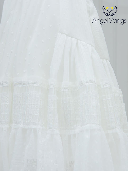 Angel Wings Βαπτιστικό Σετ Ρούχων