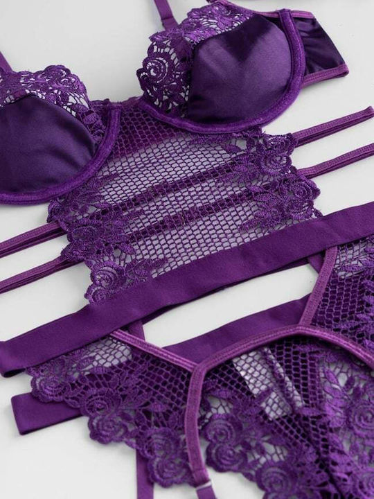 Decoro Sexy Bodysuit Purple