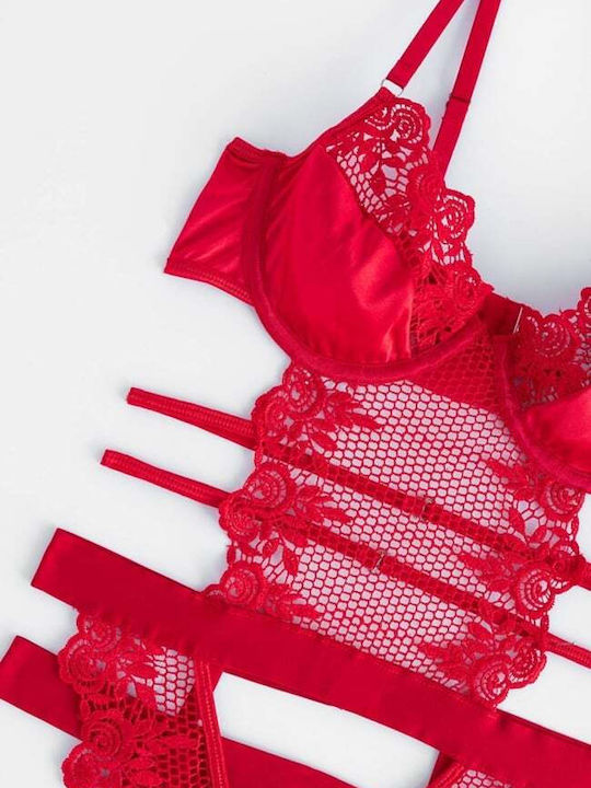 Decoro Sexy Bodysuit Rot
