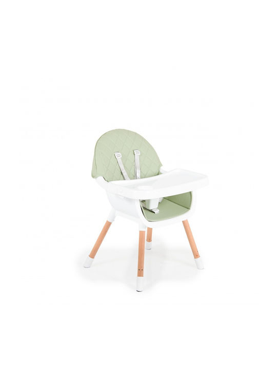 Cangaroo Gelato Highchair 2 in 1 & Leatherette Seat Green