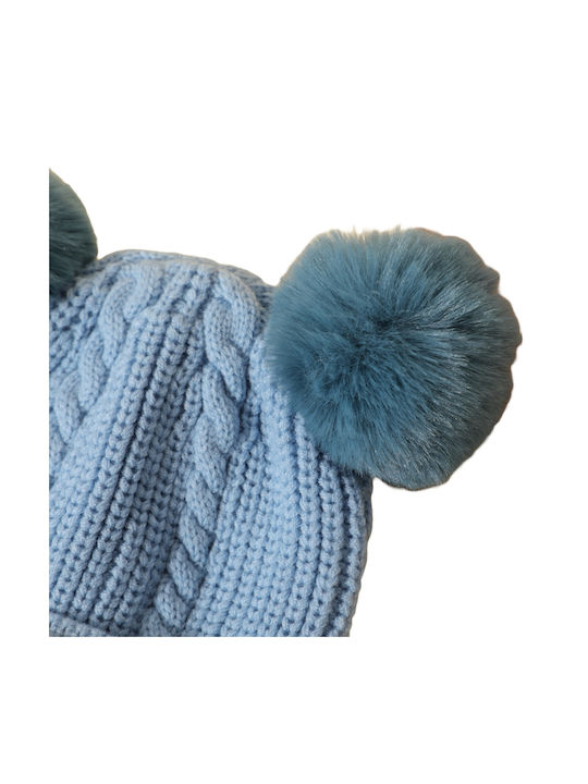 TakTakBaby Kids Beanie Knitted Light Blue