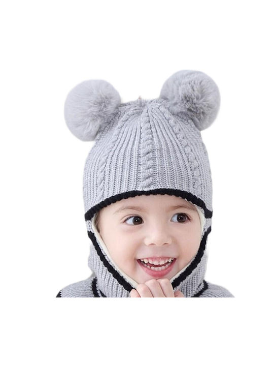 TakTakBaby Kids Beanie Knitted Gray