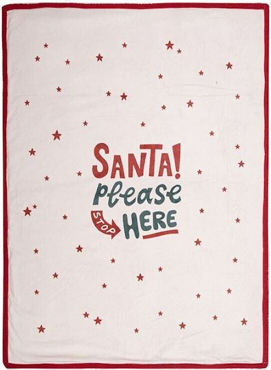 Nef-Nef Homeware Santa Please Πολυθρόνας Π130xΜ180cm Ecru / Red Nef-Nef Homeware Santa Please Πολυθρόνας Π130xΜ180cm Ecru / Red